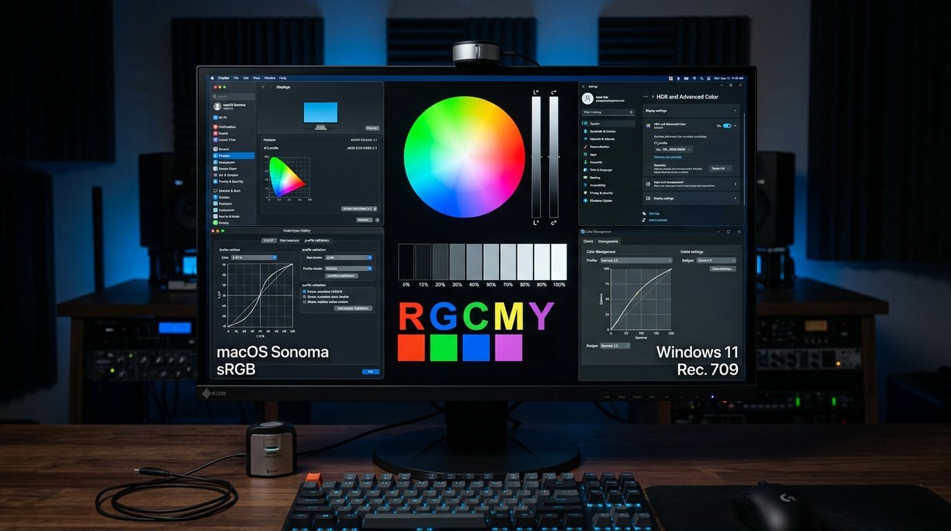 Monitor color calibration and ICC profiles in Windows 11 and macOS